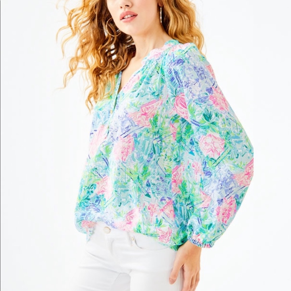 NWT bohemian queen lilly pulitzer elsa top